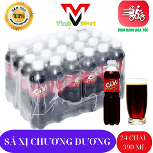 Thùng 24 chai nước xá xị Chương Dương 390ml