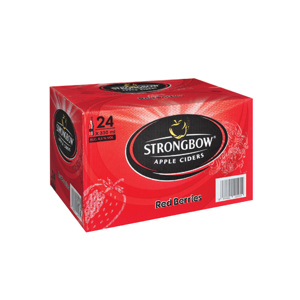 Thùng 24 chai Strongbow dâu 330ml