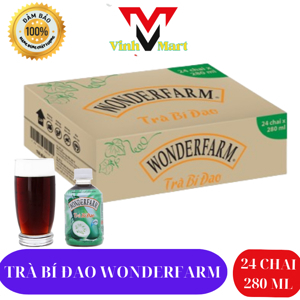 Thùng 24 chai trà bí đao Wonderfarm 280ml