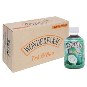 Thùng 24 chai trà bí đao Wonderfarm 280ml