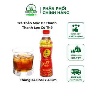 Thùng 24 chai trà thanh nhiệt Dr.Thanh 455ml