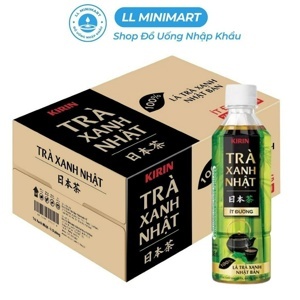 Thùng 24 chai trà xanh Nhật Kirin ít đường 345ml