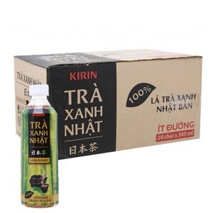 Thùng 24 chai trà xanh Nhật Kirin ít đường 345ml