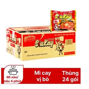 Thùng 24 gói mì bò SiuKay 127g