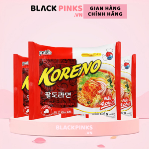 Thùng 24 gói mì Koreno vị kim chi 100g