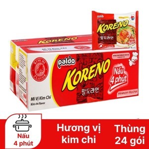 Thùng 24 gói mì Koreno vị kim chi 100g