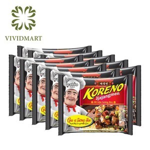 Thùng 24 gói mì trộn tương đen Koreno Jjajangmen 115g