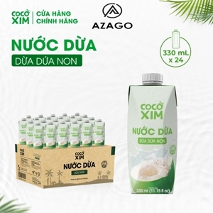 Thùng 24 hộp nước dừa dứa non Cocoxim 330ml