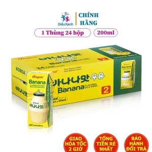 Thùng 24 hộp sữa chuối tươi tiệt trùng Binggrae 200ml