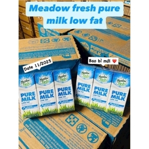 Thùng 24 hộp sữa tươi tiệt trùng Ít béo Meadow Fresh 200ml/ hộp