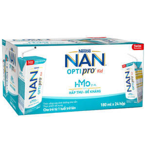 Thùng 24 hộp sữa uống dinh dưỡng Nestlé Nan Optipro Kid 180ml