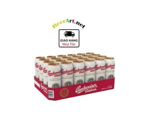 Thùng 24 lon 500ml - Bia Budweiser Budvar Original ( Séc - Bia ngoại )