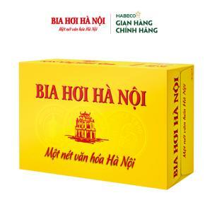 Thùng 24 lon bia hơi Hà Nội lon 500ml thùng