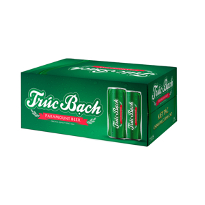 Thùng 24 lon bia Trúc Bạch 330ml