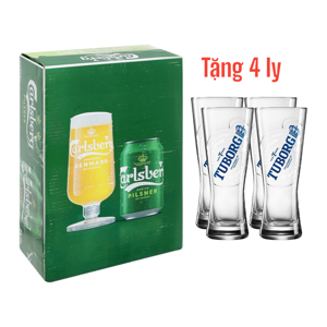 Thùng 24 lon bia Tuborg 330ml