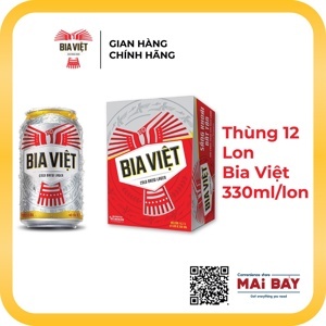 Thùng 24 lon Bia Việt 330ml