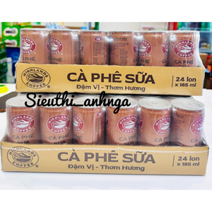 Thùng 24 lon cà phê sữa Highlands 185ml