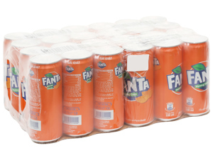 Thùng 24 lon nước ngọt Fanta hương cam 330ml