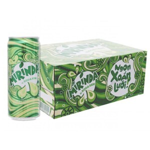 Thùng 24 lon nước ngọt Mirinda vị soda kem 330ml