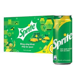 Thùng 24 lon nước ngọt Sprite hương chanh 330ml