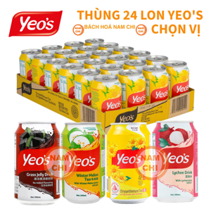 Thùng 24 lon nước sương sáo Yeo's 300ml