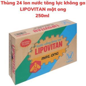 Thùng 24 lon nước tăng lực Lipovitan mật ong 245ml