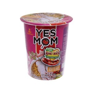 Thùng 24 ly hủ tiếu mì Yes Mom thịt bằm 76g