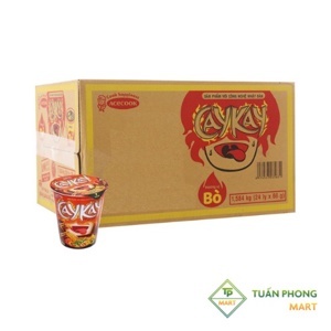 Thùng 24 ly mì Caykay vị bò 66g