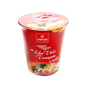 Thùng 24 ly mì ngon ngon lẩu thái Tomyum Vifon 60g/ly