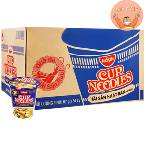 Thùng 24 ly mì Nissin Thái Tomyum 70g
