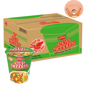 Thùng 24 ly mì Nissin vị cua sốt cay Singapore 71g