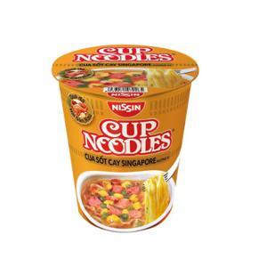 Thùng 24 ly mì Nissin vị cua sốt cay Singapore 71g