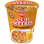 Thùng 24 ly mì Nissin vị cua sốt cay Singapore 71g