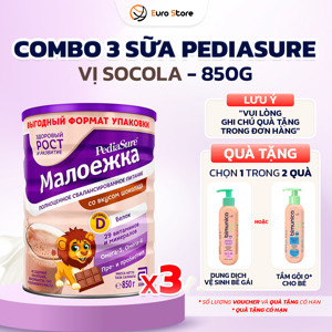 Thùng 3 hộp sữa Pediasure Complete Balanced Nutrition (850g) cho trẻ từ 1 đến 10 tuổi