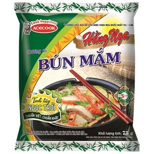 Thùng 30 gói bún mắm Hằng Nga 75g