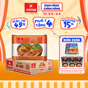 Thùng 30 gói hủ tiếu bò kho Vifon 65g