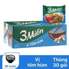 Thùng 30 gói mì 3 Miền tôm hùm 65g