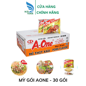 Thùng 30 gói mì A-One thịt xào 85g