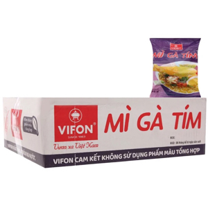 Thùng 30 gói mì gà tím Vifon 75g