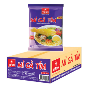 Thùng 30 gói mì gà tím Vifon 75g