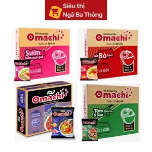 Thùng 30 gói mì khoai tây Omachi sườn hầm ngũ quả 80g