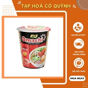 Thùng 30 gói mì khoai tây Omachi sườn hầm ngũ quả 80g