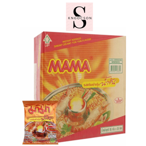 Thùng 30 gói mì Mama hương tôm sốt kem Tom Yum 55g