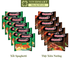 Thùng 30 gói mì trộn Omachi xốt Spaghetti 91g