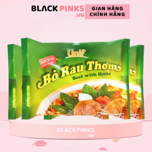 Thùng 30 Gói Mì Unif Bò Rau Thơm 72g