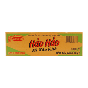 Thùng 30 gói mì xào Hảo Hảo tôm xào chua ngọt 75g