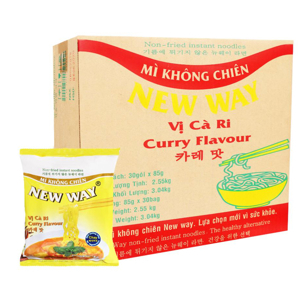 Thùng 30 gói mì xào rau thập cẩm New Way gói 80g