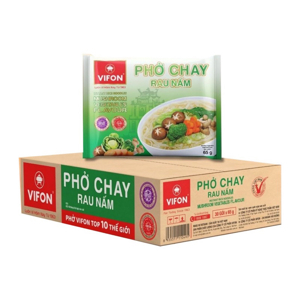 Thùng 30 gói phở chay rau nấm Vifon 65g