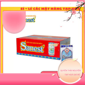 Thùng 30 lon nước yến sào Khánh Hòa không đường 190ml