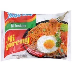 Thùng 40 gói mì xào khô Indomie Goreng Rendang vị bò cay 91g